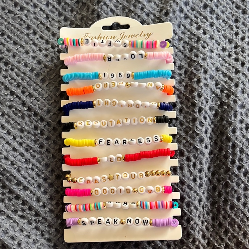 Colorful Taylor Swift Beaded Bracelet Set
